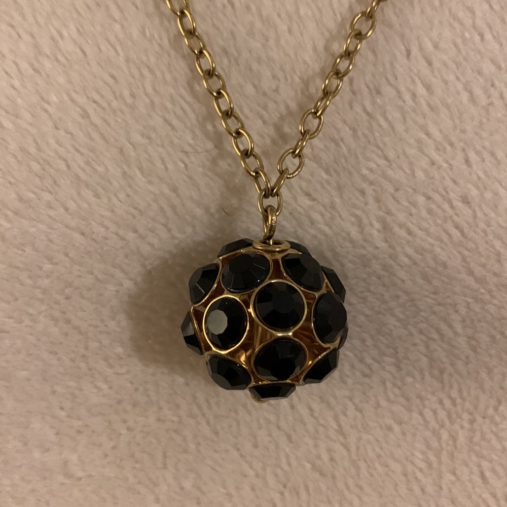Jcrew long pendant sphere necklace
